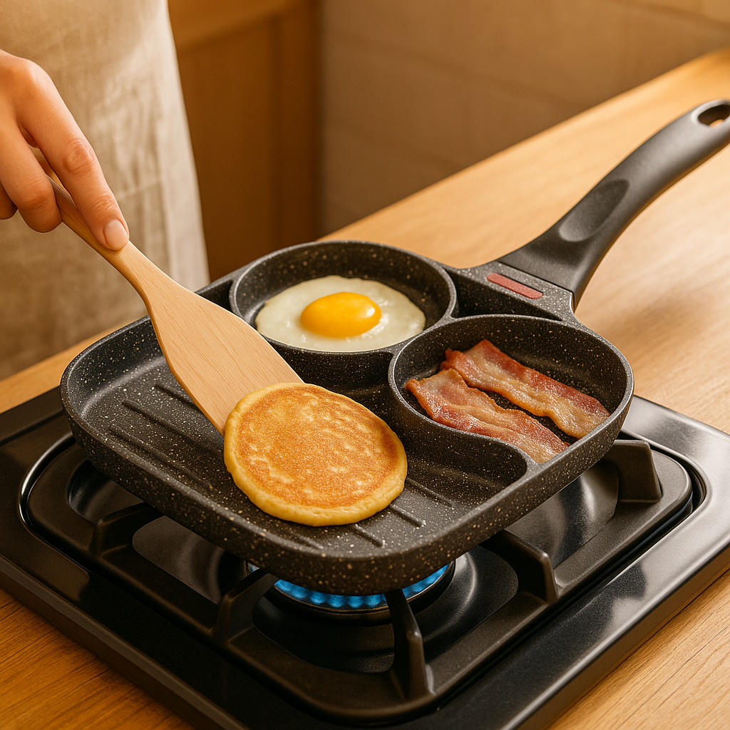 SizzleSplit – 3-i-1 bradepande med opdelte sektioner