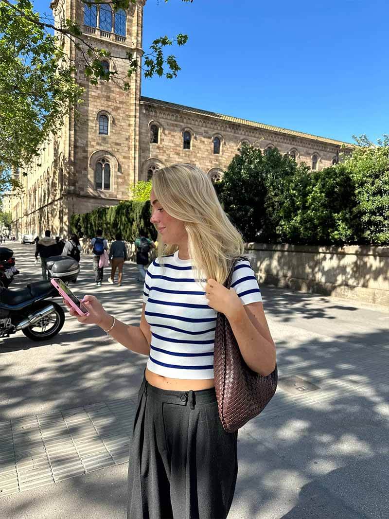 Jackie vævet taske