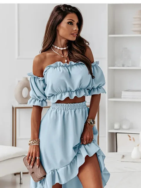 Ava - Elegant flæsesæt