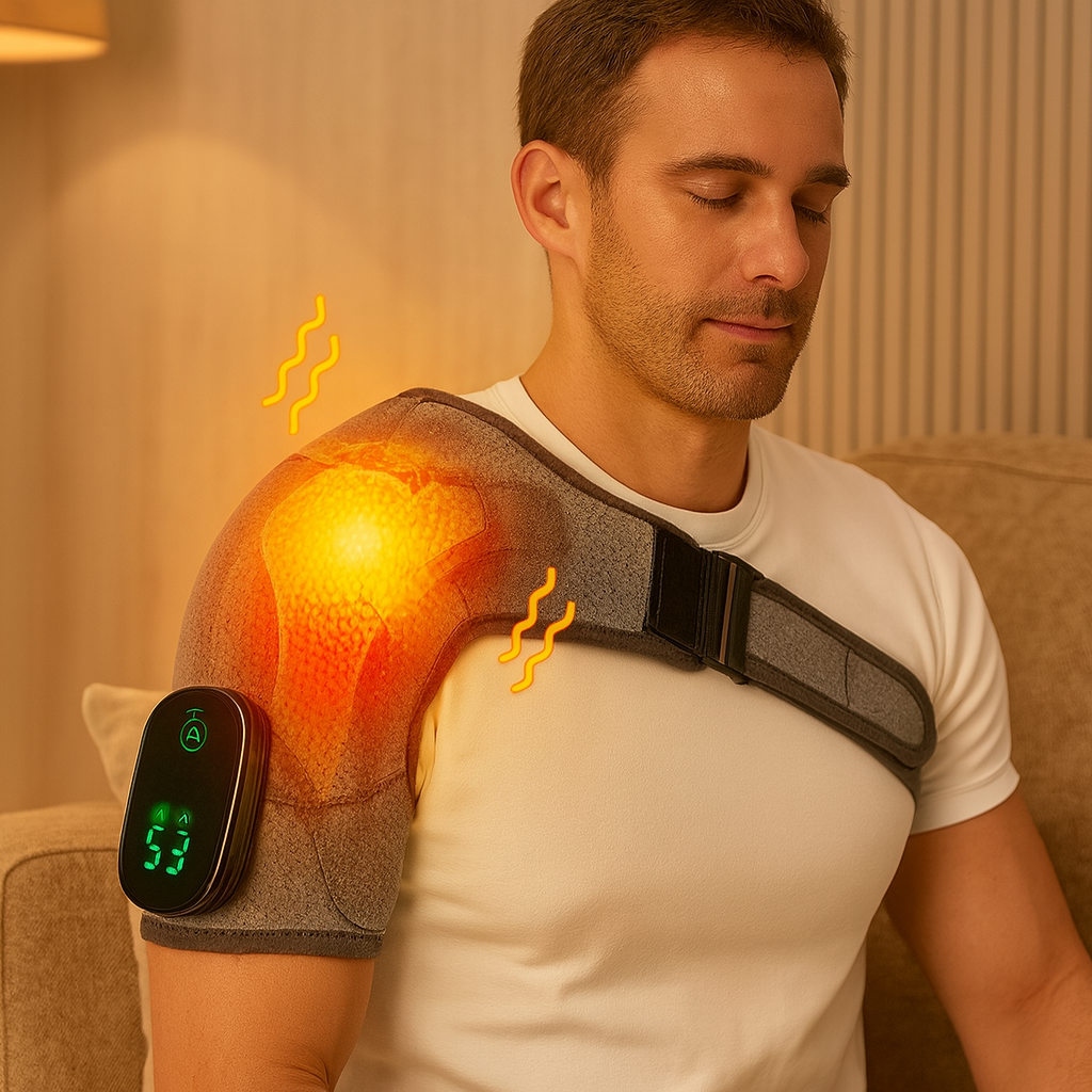 ThermaEase | Ledningsfri opvarmet skuldermassageapparat