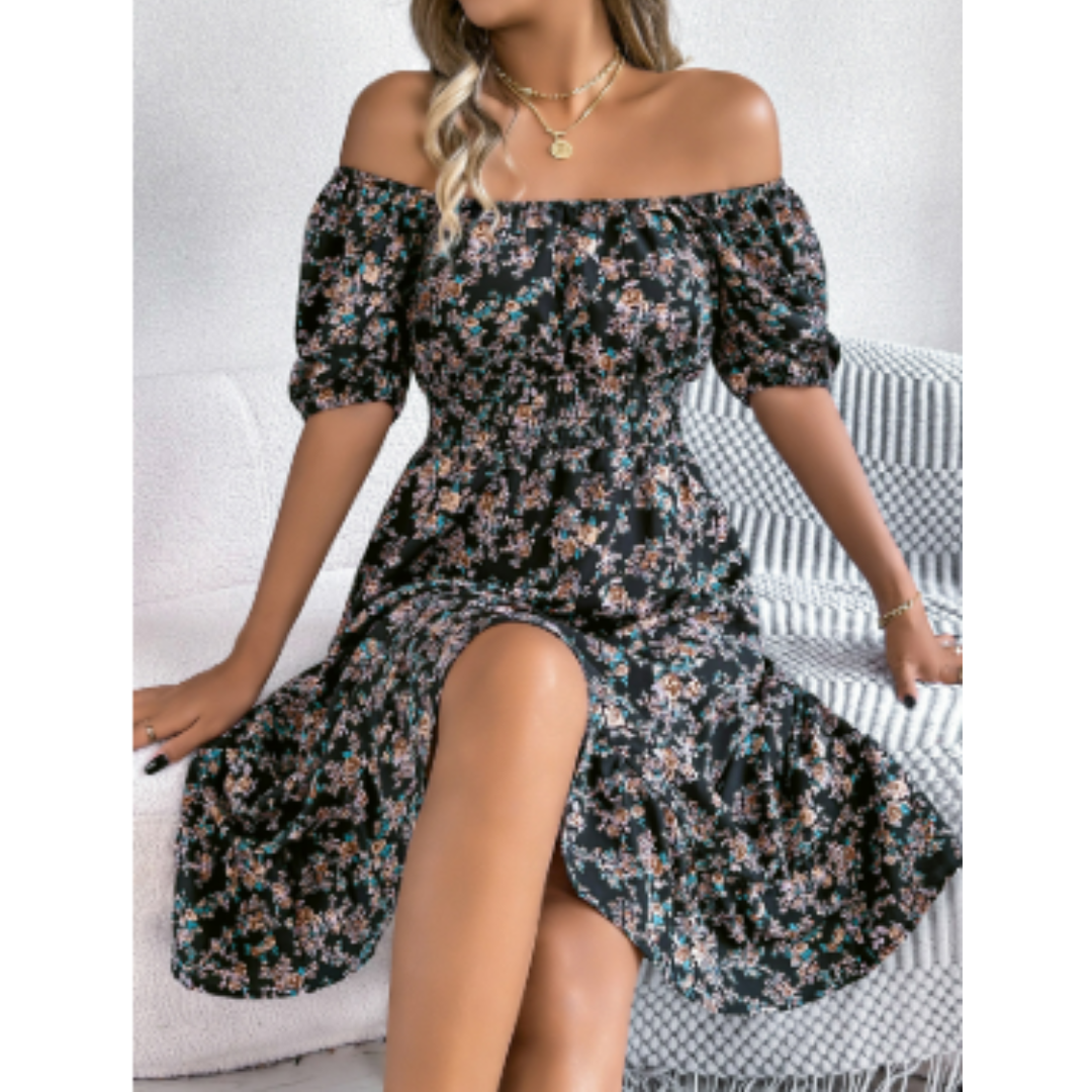 Bettina - Flot blomstret sommerkjole