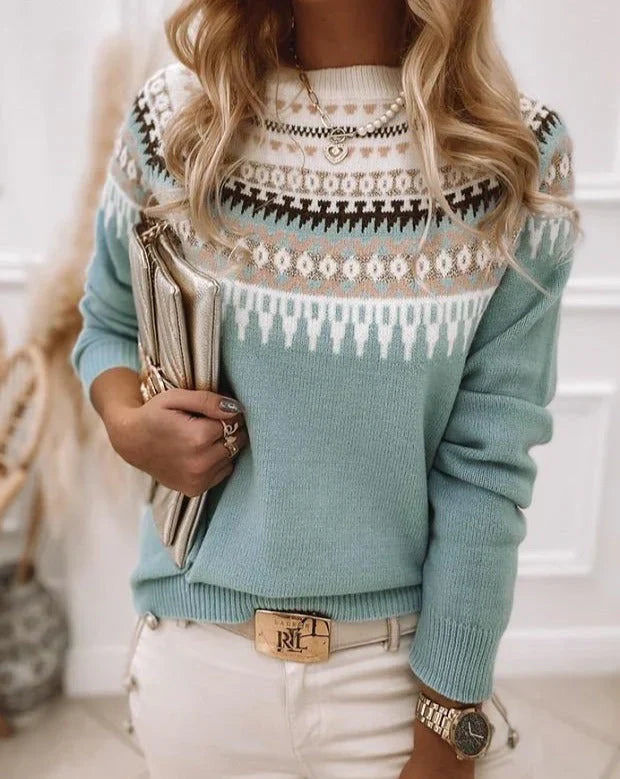 Olivia Norwegian Sweater – Dametrøje med nordisk mønster
