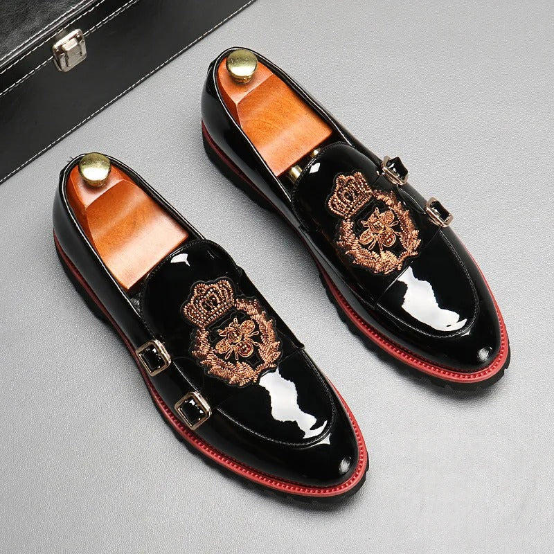 Marco - Elegante loafers med dobbelt metalspænde