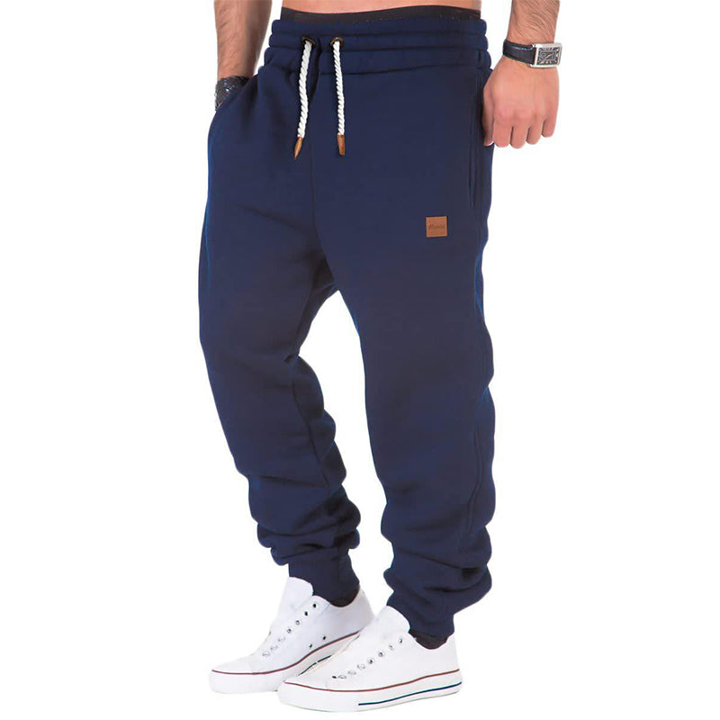 Jens Comfort | Herre ensfarvede sweatpants med snoretræk og elastisk talje