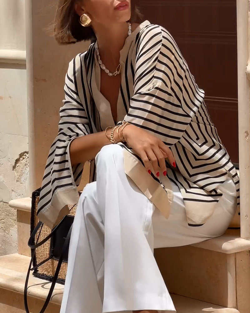 Mira - Casual stribet top
