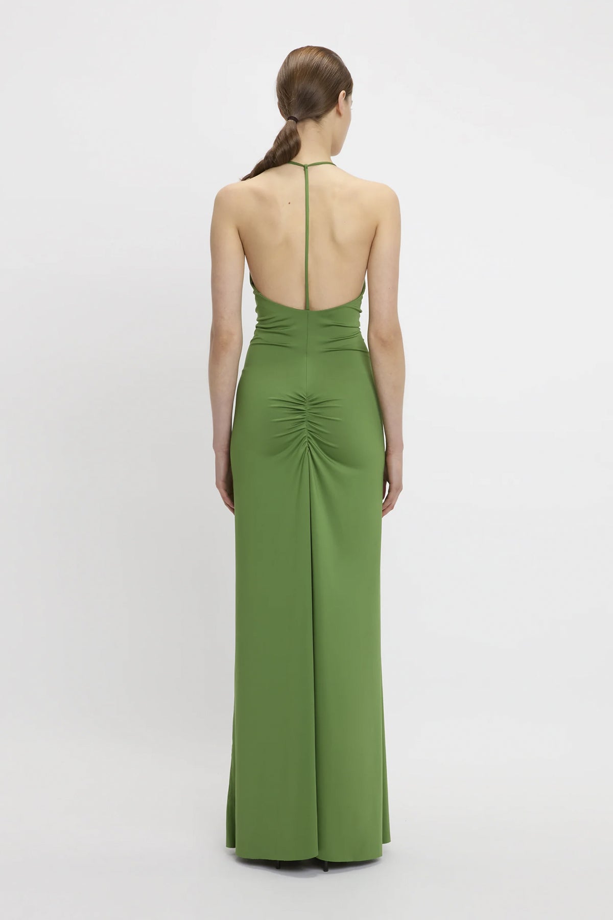 Celeste V-udskæring Ruched Cami-kjole