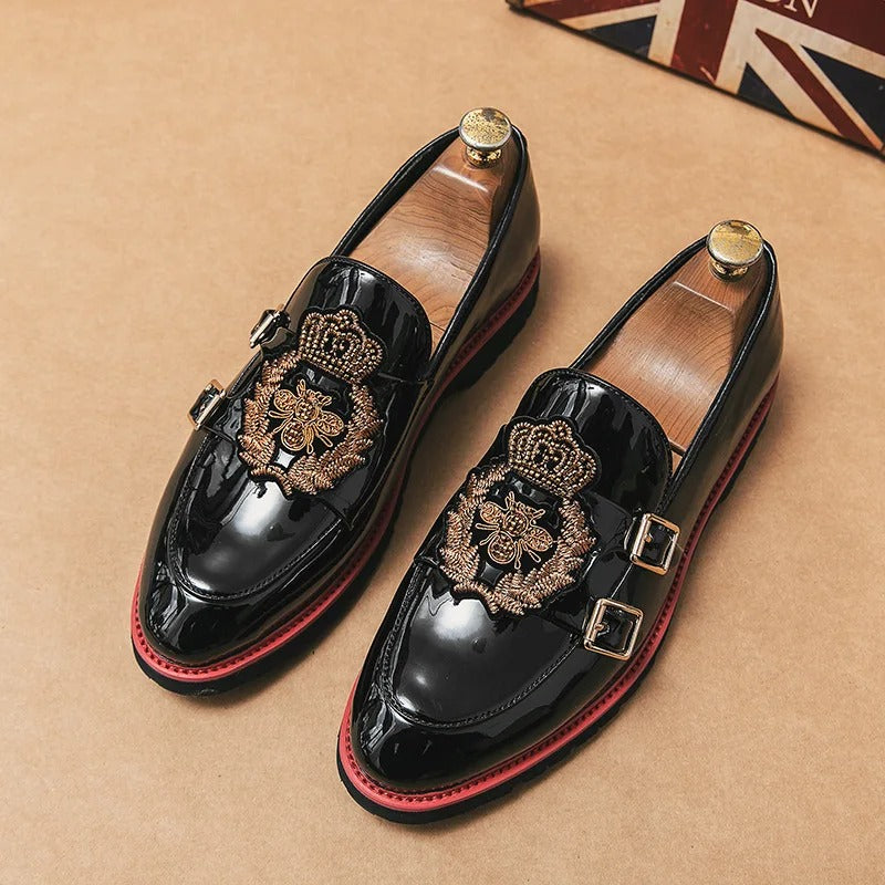 Marco - Elegante loafers med dobbelt metalspænde