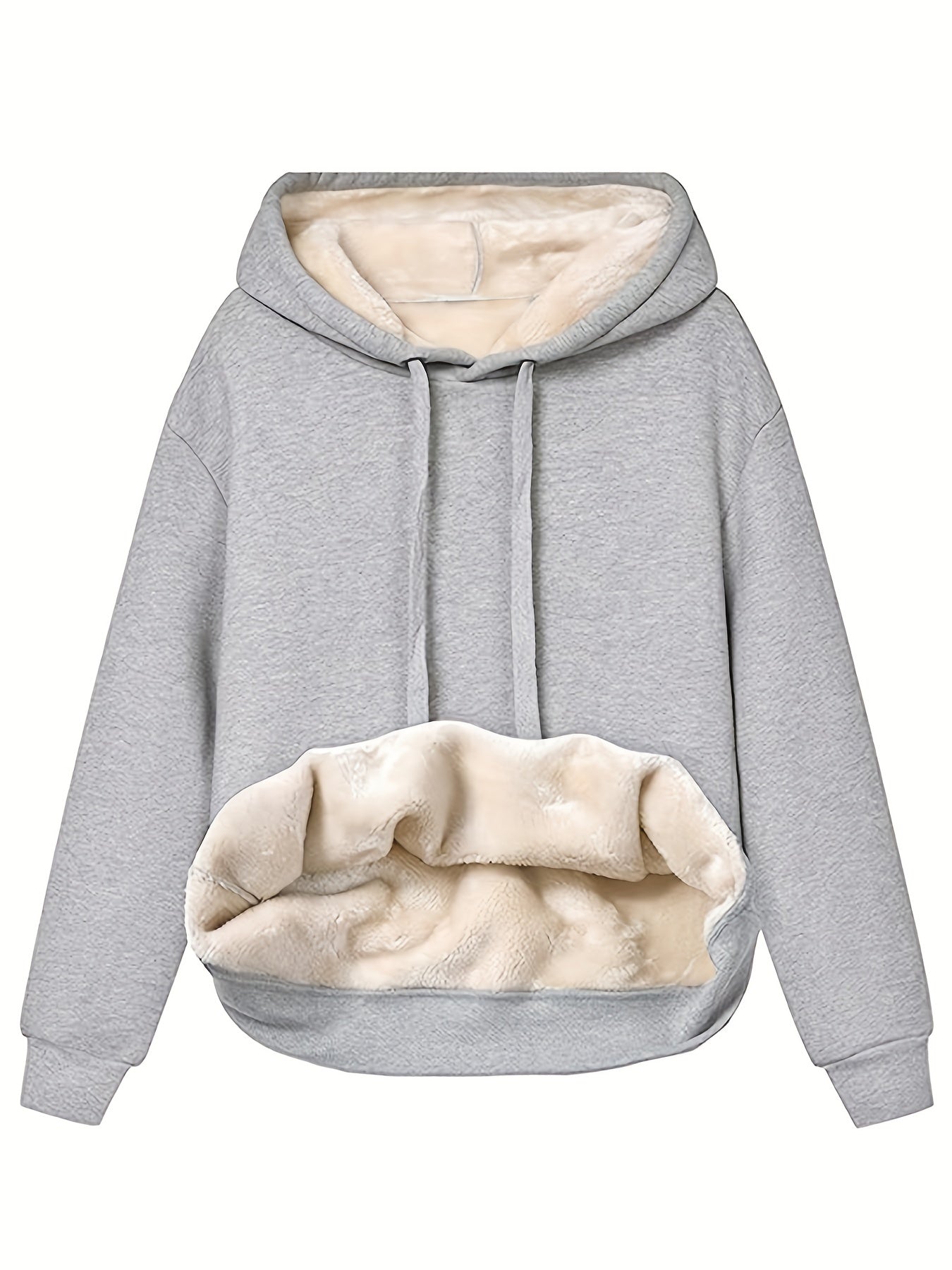 Mia - Varm vinterhygge med fleece-hættetrøje