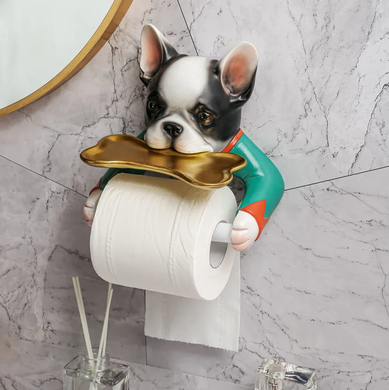 RollRover – Quirky Hundetoiletrulleholder med opbevaringshylde