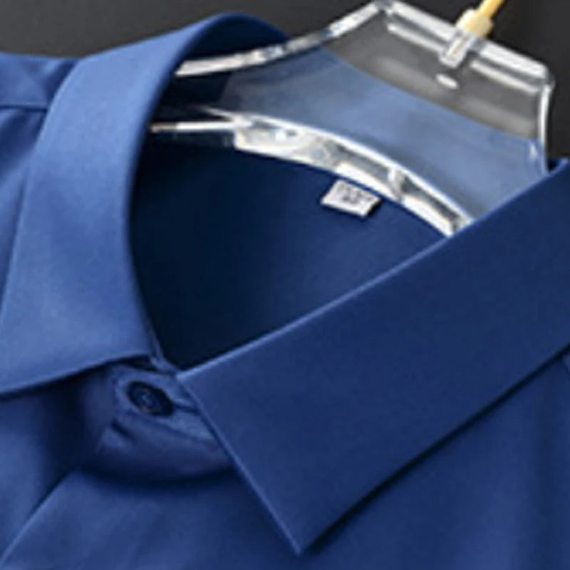 Henning - Elegant slim fit skjorte med stand-up krave