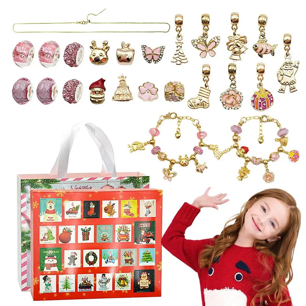 24-dages adventskalender med nedtælling - DIY armbåndssæt