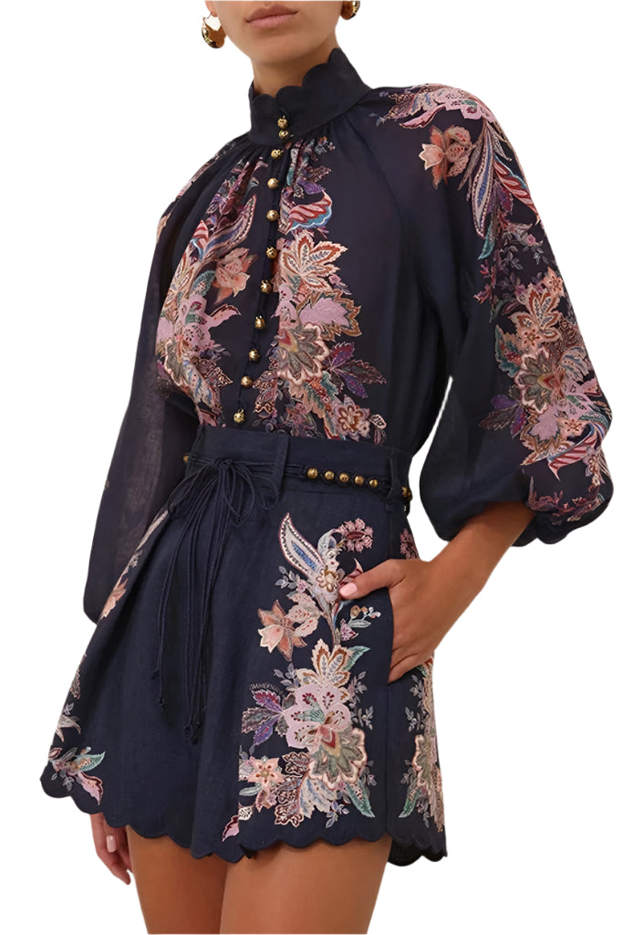 Renee - Breezy Duo: Billow-bluse og shortssæt
