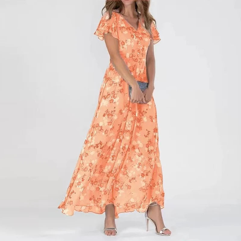 Jade | Farverig elegant kjole
