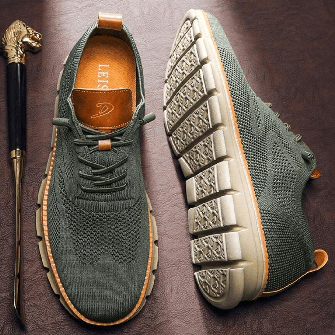 Lette og åndbare elegante sneakers til mænd med skridsikkert design