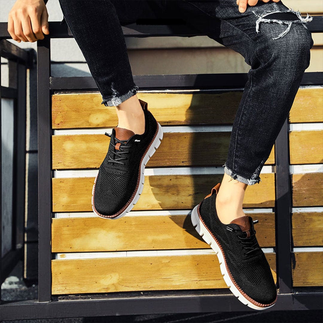 Lette og åndbare elegante sneakers til mænd med skridsikkert design