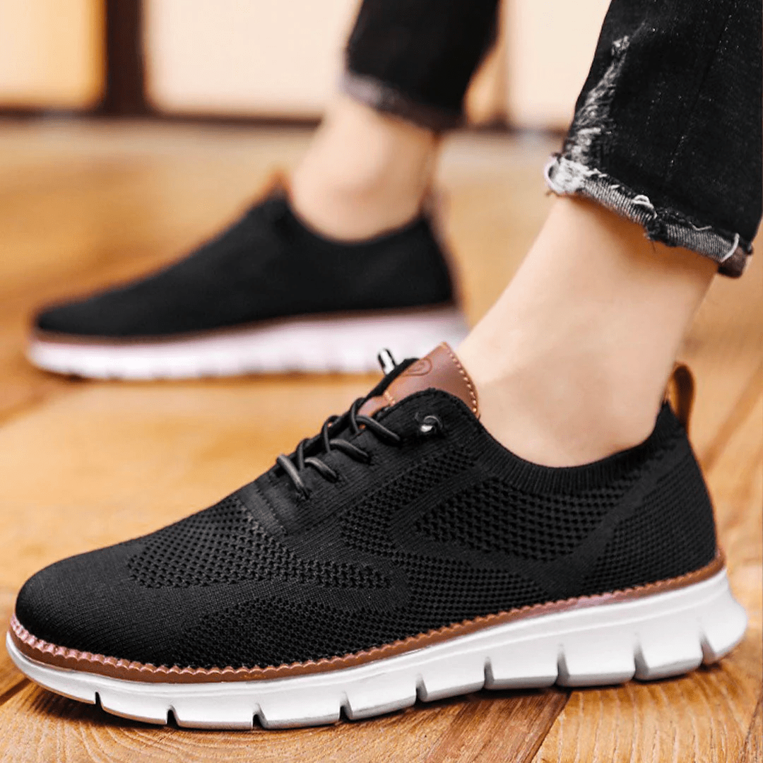Lette og åndbare elegante sneakers til mænd med skridsikkert design