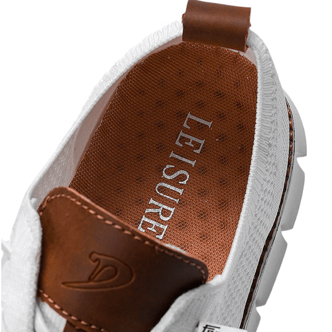 Lette og åndbare elegante sneakers til mænd med skridsikkert design