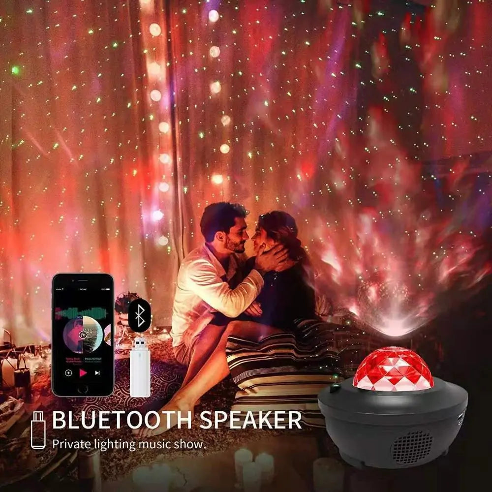 Galaxy LED-højttalerprojektorlys