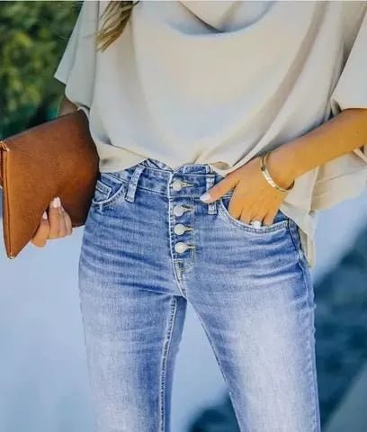 Frederikke | Vintage figursyede flare-jeans
