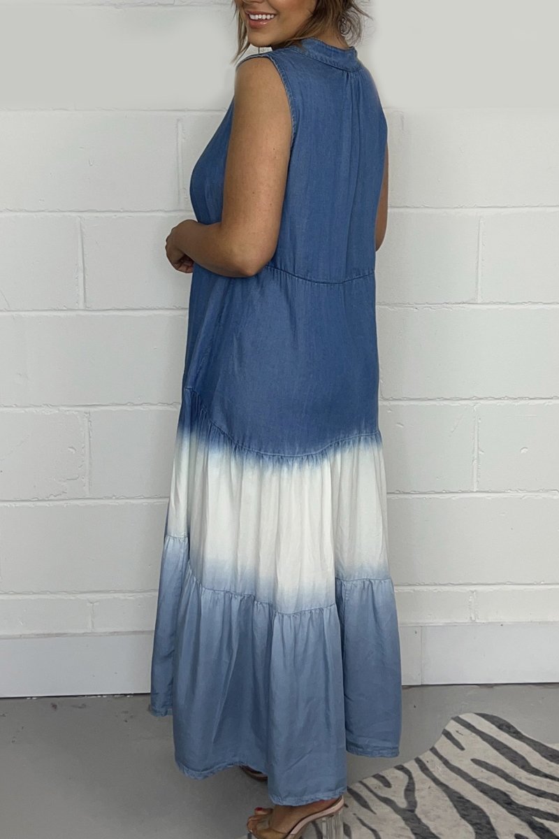 Dorthea - Chic batikfarvet kjole
