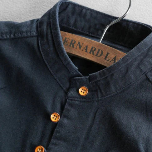 Nicklas - Slim fit skjorte med stand-up krave