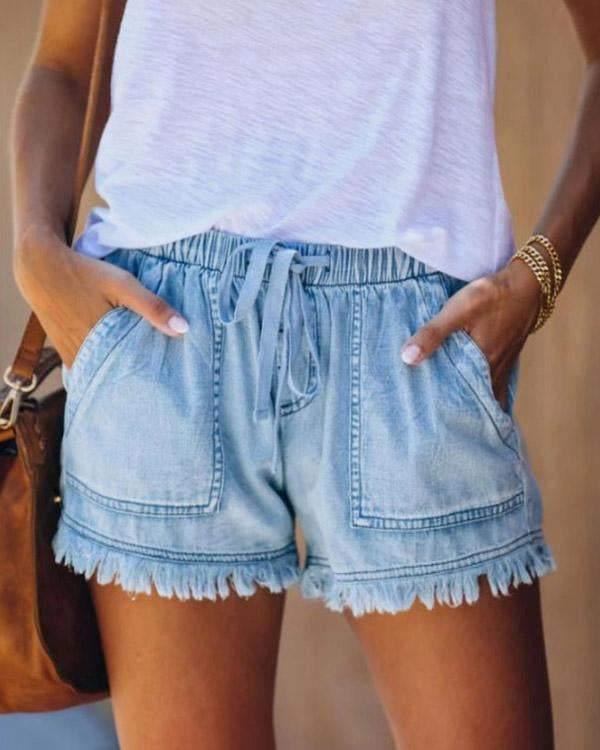 Variant image for Selene | Chic shorts dame | Justerbar talje med snoretræk-2