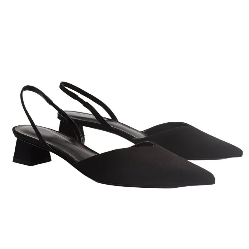 Leila - Slingback sandaler med hæl