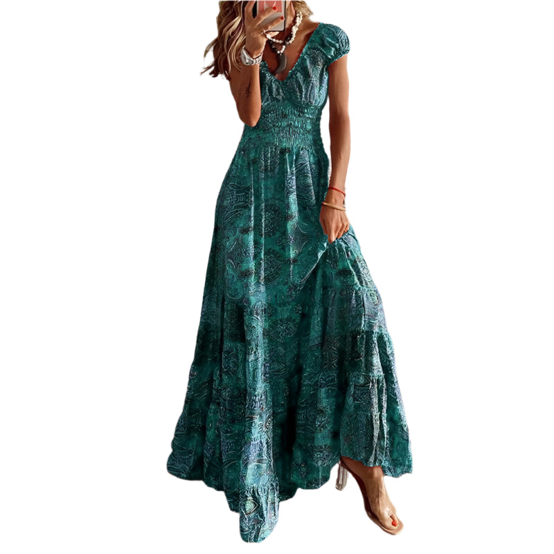 Elara - Flydende Boho Maxikjole