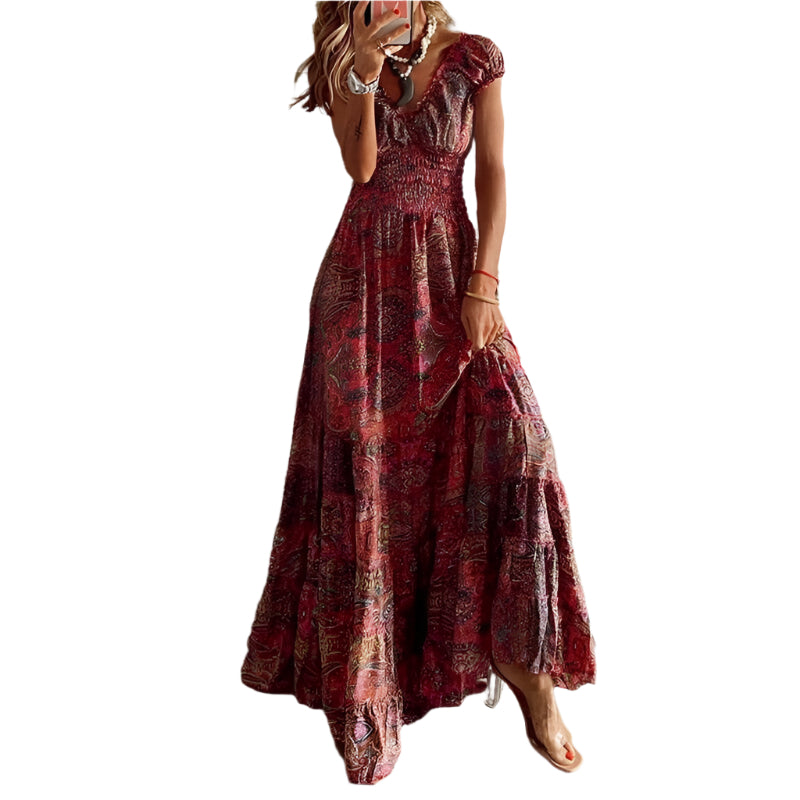 Elara - Flydende Boho Maxikjole