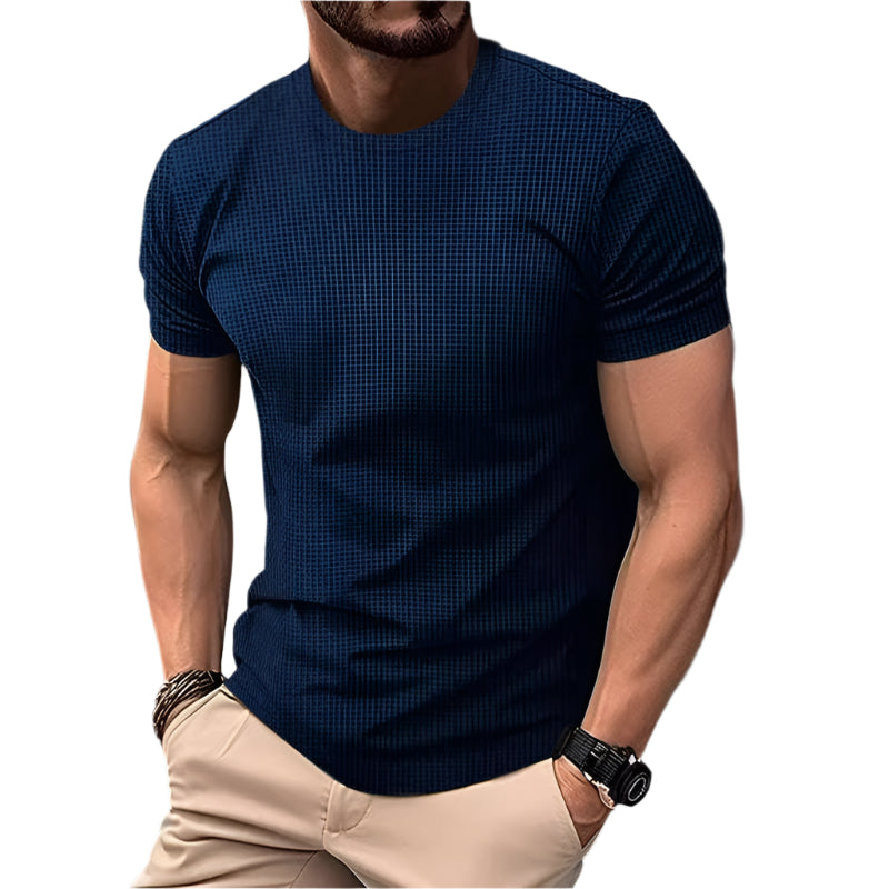 Luke - T-shirt med vaffelstruktur