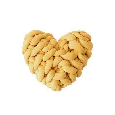 LoveTwist - Hjerteformet strik pude