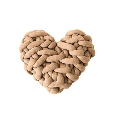 LoveTwist - Hjerteformet strik pude