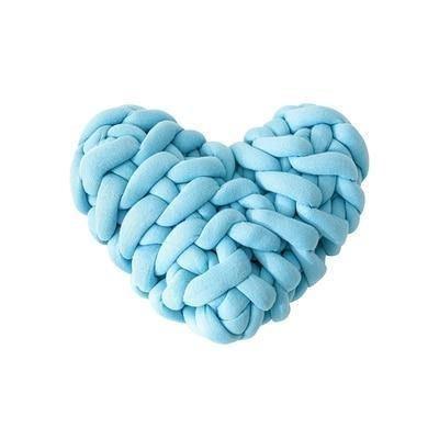 LoveTwist - Hjerteformet strik pude