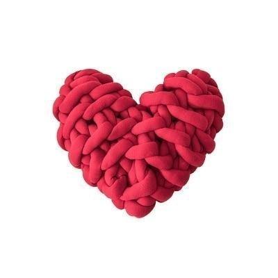LoveTwist - Hjerteformet strik pude