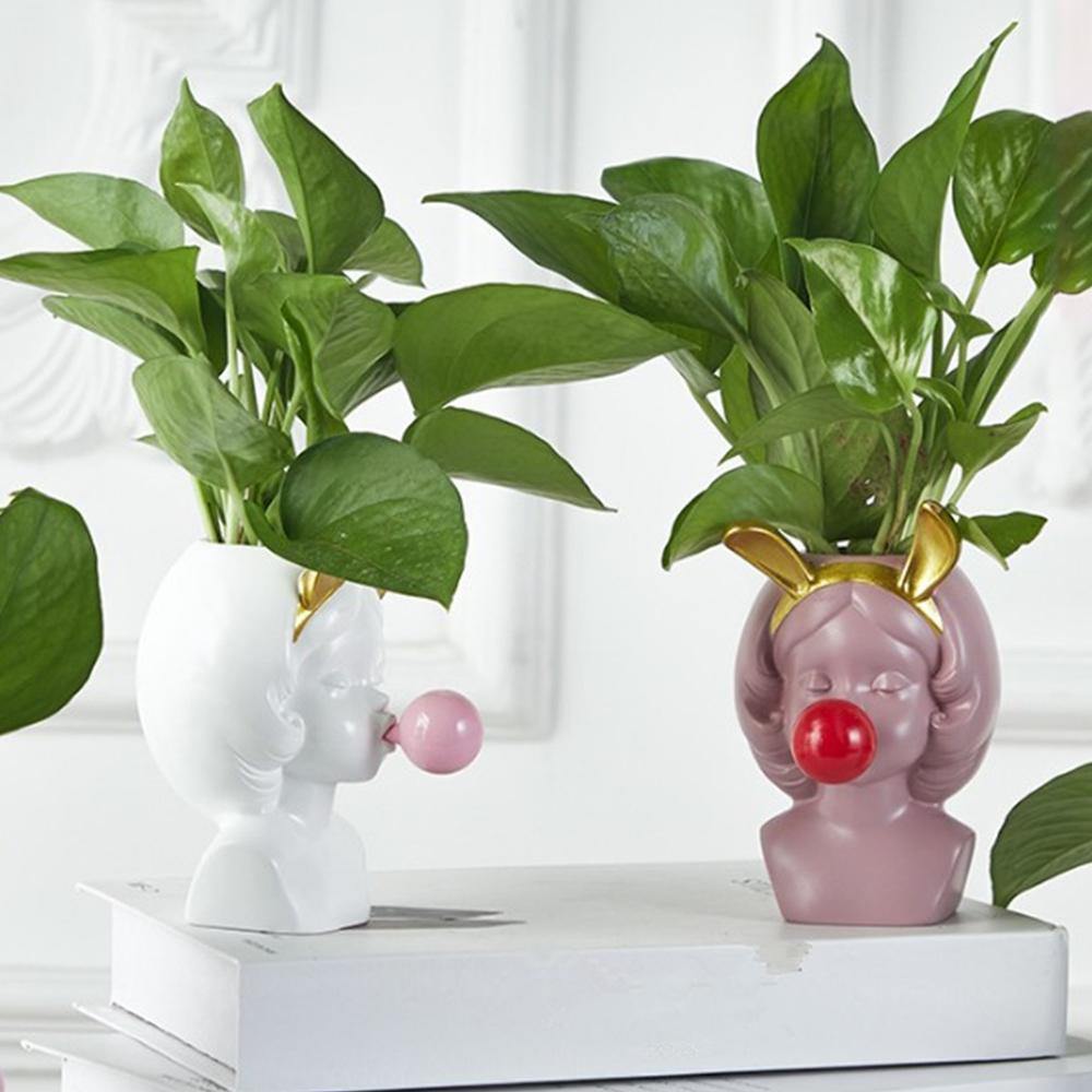 BloomMuse – Elegant ansigtsplantekasse med kunstnerisk flair