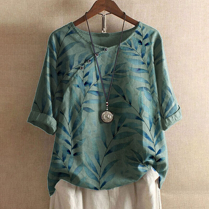 Ella Vintage blomsterbluse