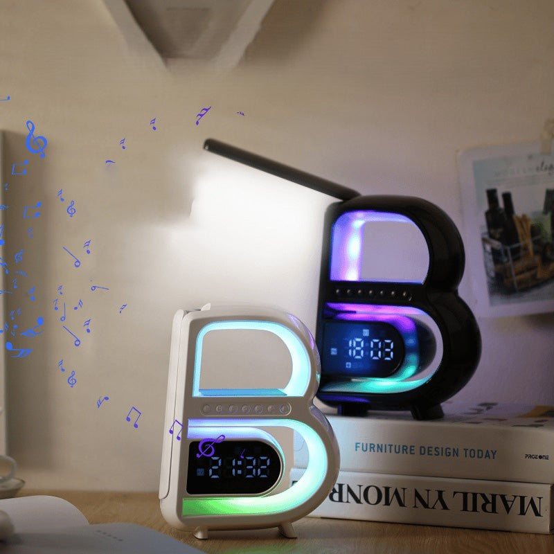 BeatGlow - Smart vækkeur med RGB lys og trådløs højttaler