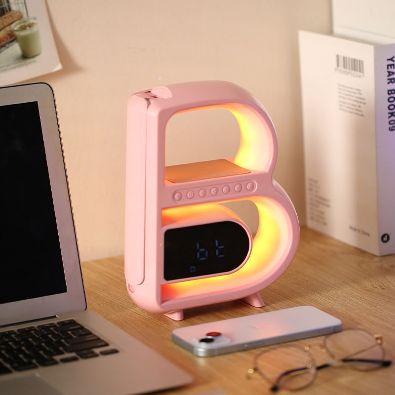 BeatGlow - Smart vækkeur med RGB lys og trådløs højttaler