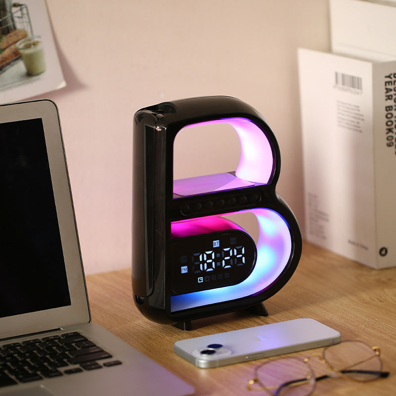 BeatGlow - Smart vækkeur med RGB lys og trådløs højttaler