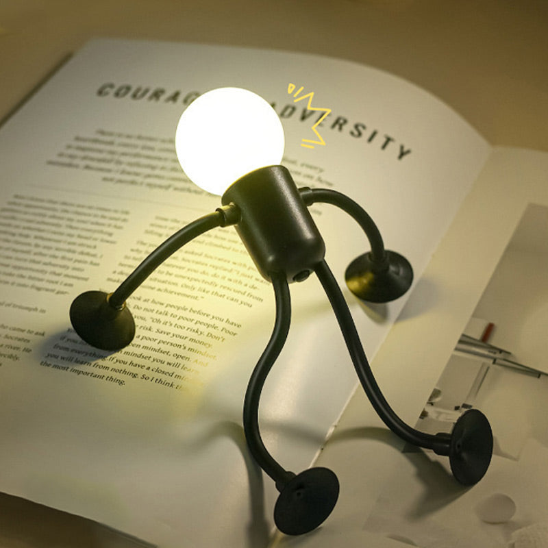 Bøjelig skrivebordslampe med sugekop