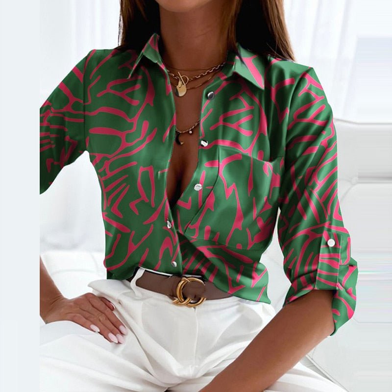 Juria Afslappet bluse med krave