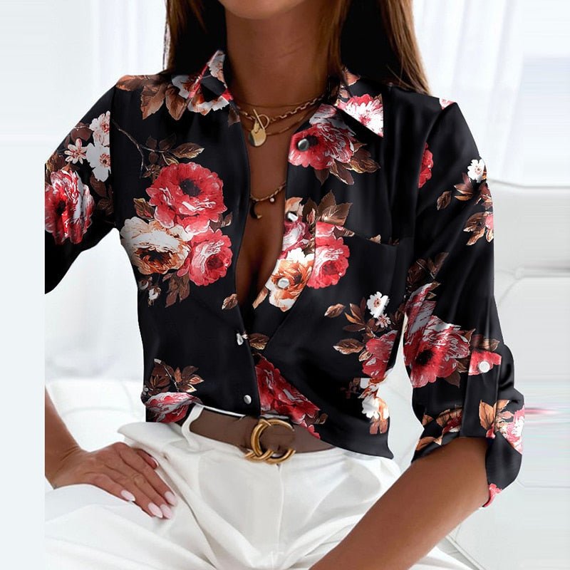 Juria Afslappet bluse med krave