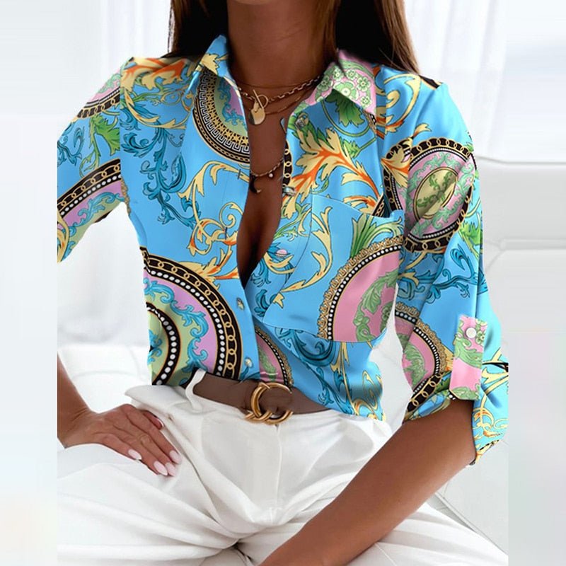 Juria Afslappet bluse med krave